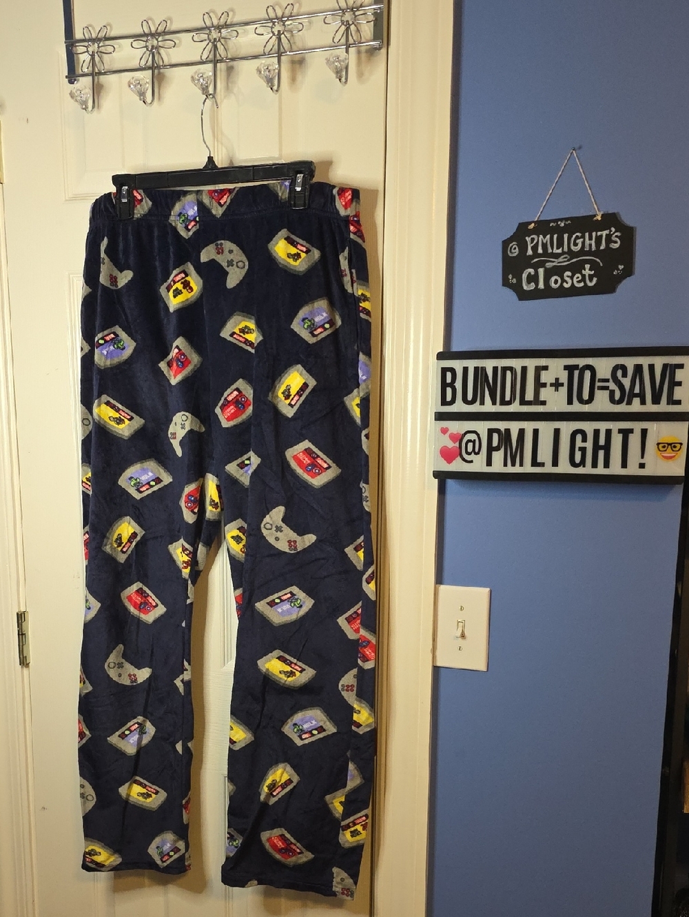 Aeropostale Marvel Navy Video Game Controller Print Lounge Pants XL